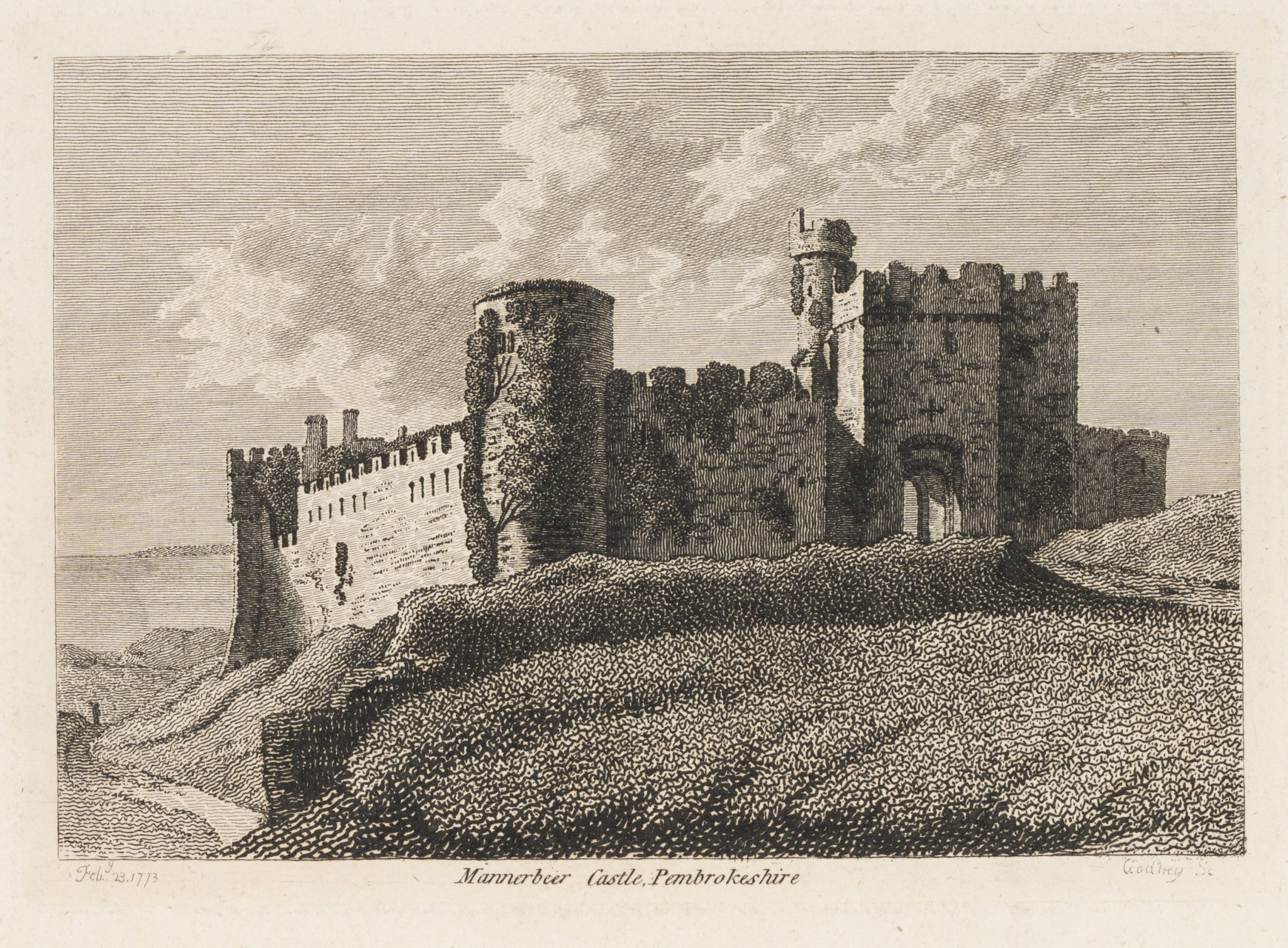Manorbier Castle Ansicht