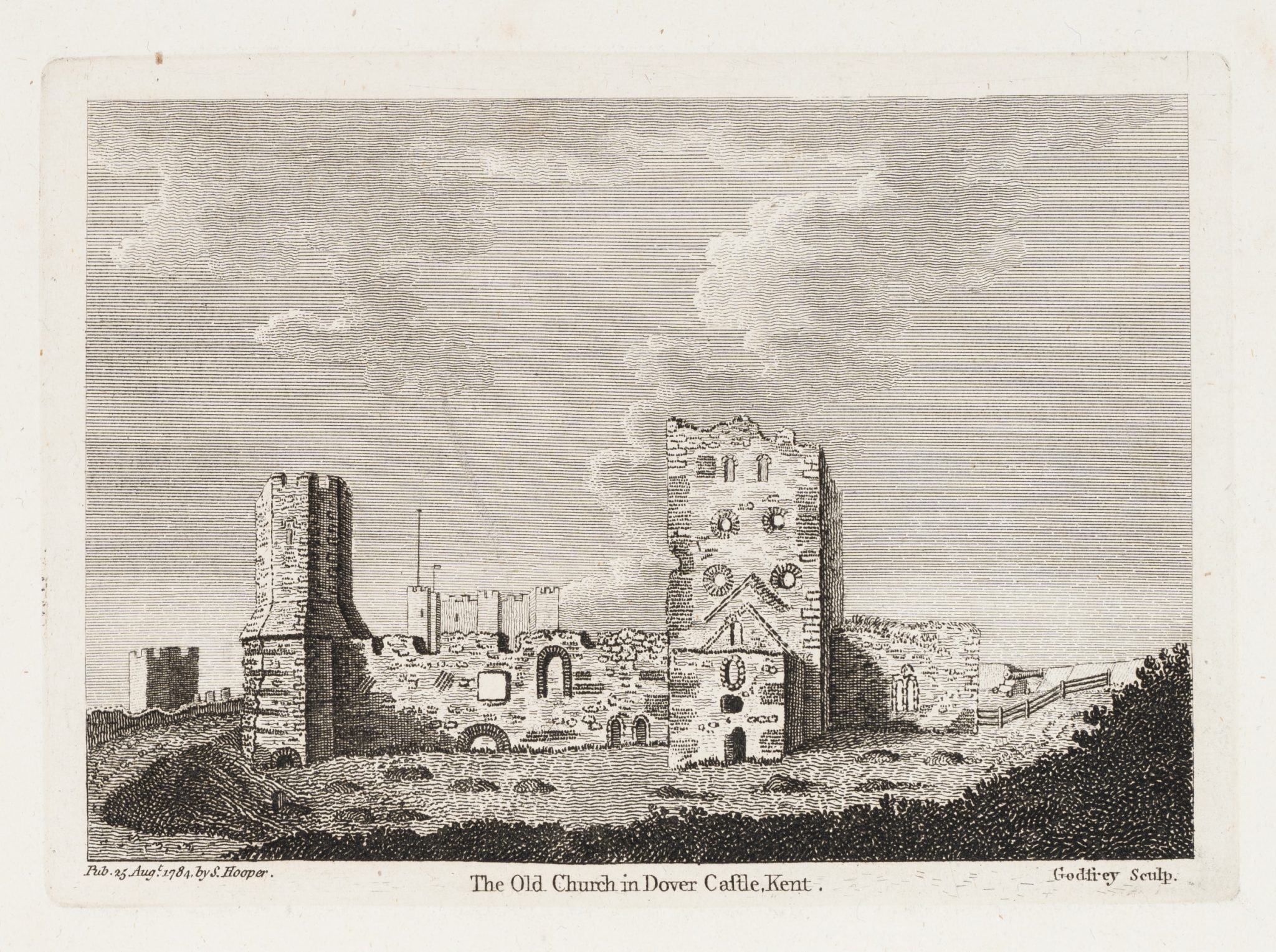 Ruinen der alten Kirche Dover Castle