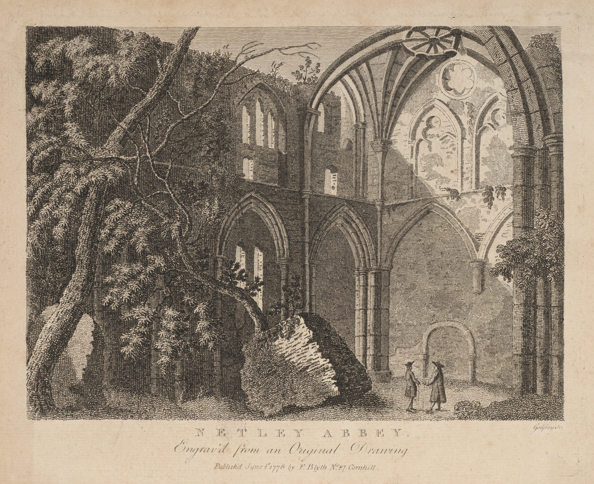 Ruinen der Netley Abbey