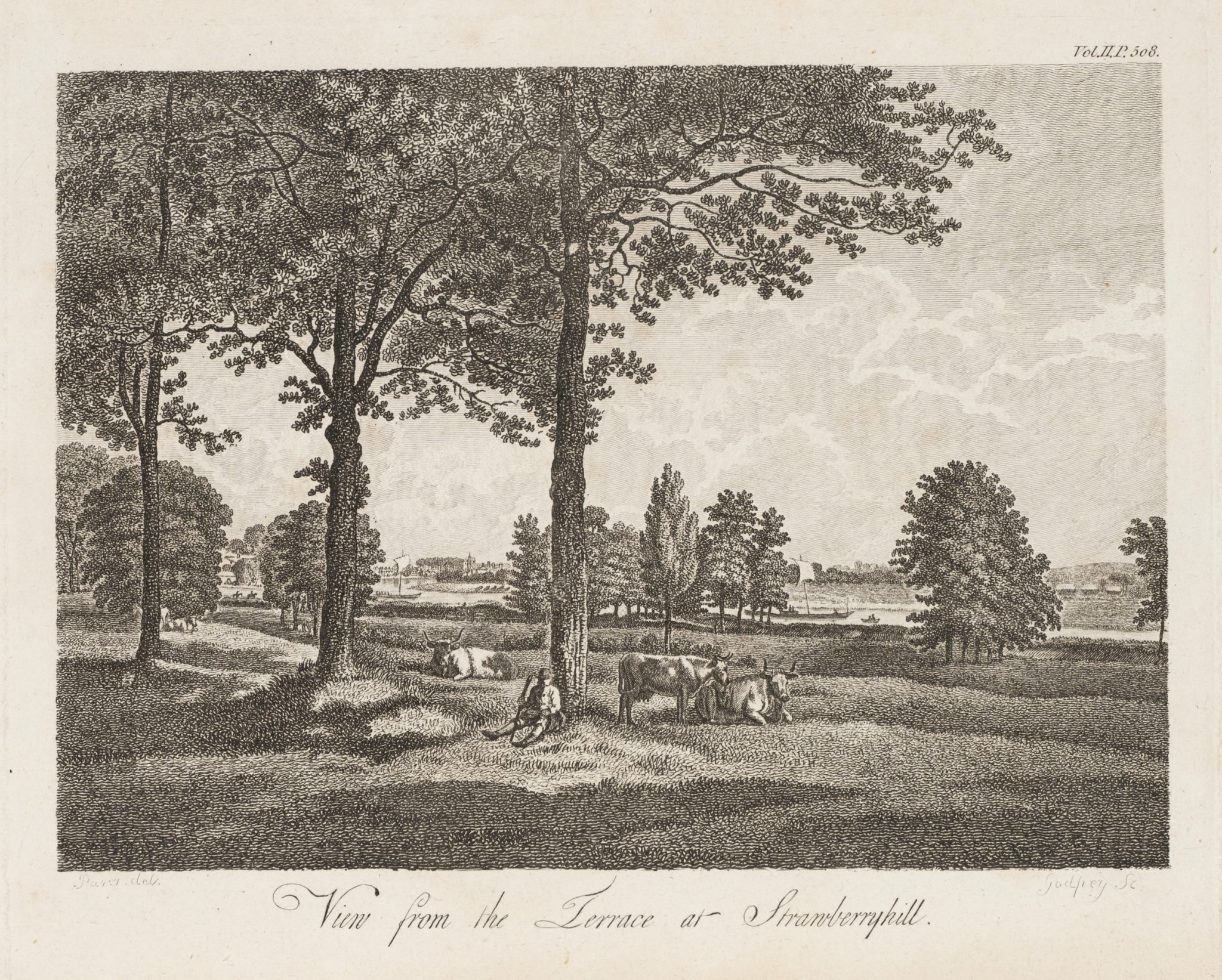 Terrassenblick auf Strawberry Hill