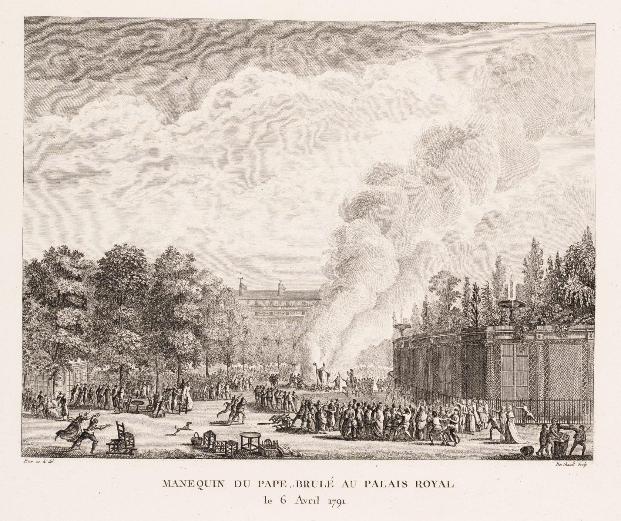 Verbrennung im Palais Royal