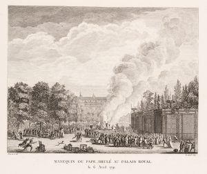 Verbrennung im Palais Royal