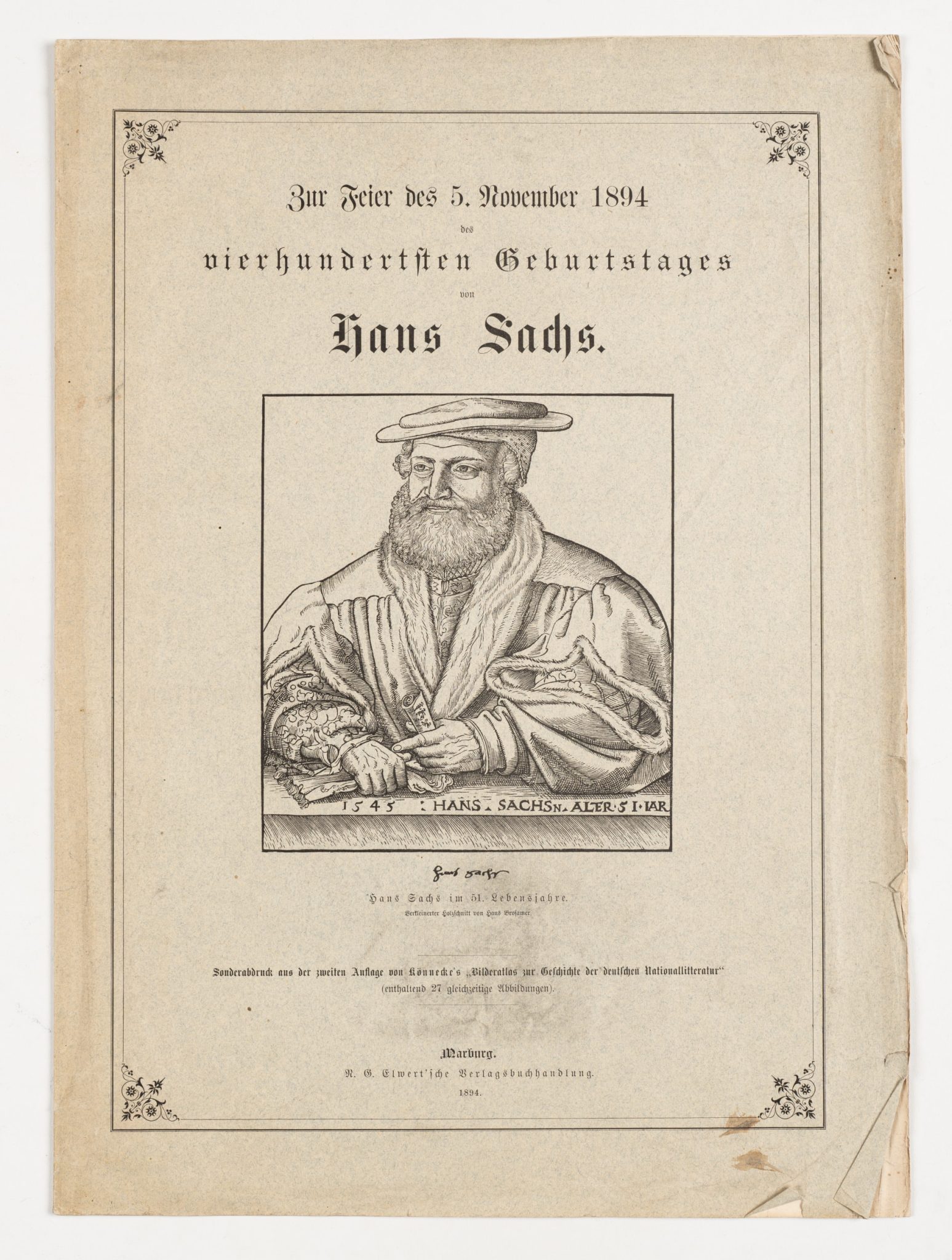 Porträt von Hans Sachs