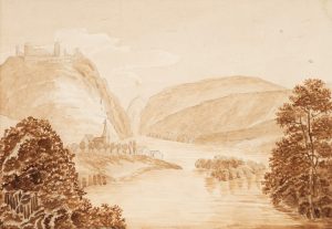 Flusstal mit Auenlandschaft