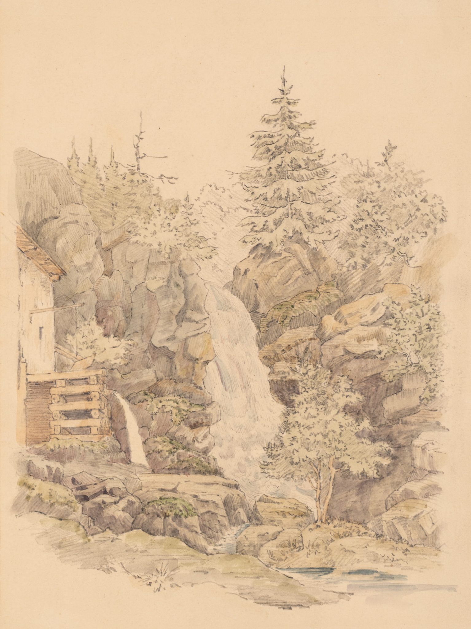 Wasserfall in Felsenlandschaft