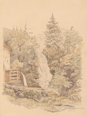 Wasserfall in Felsenlandschaft