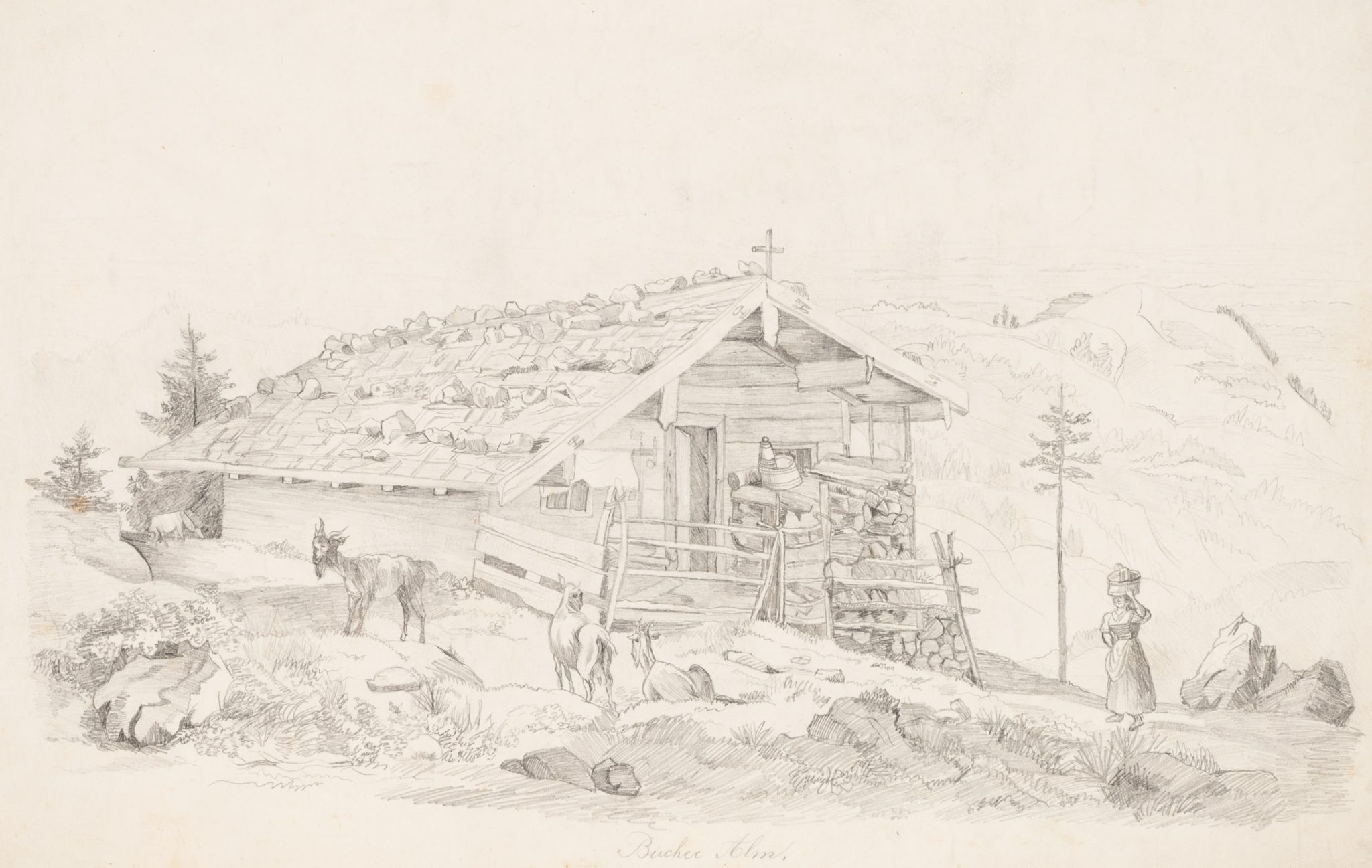 Die alte Bucheralm am Breitenstein