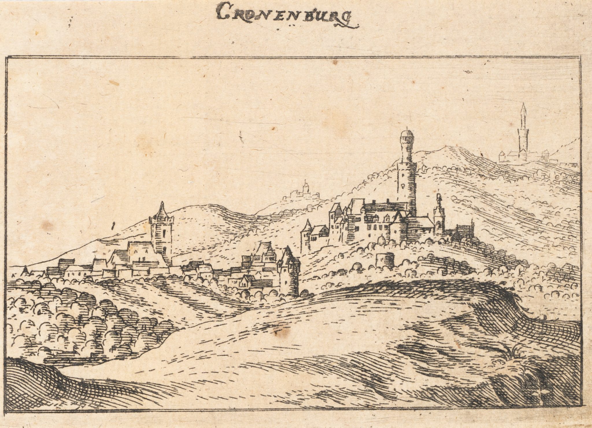 Ansicht der Burg Kronenburg