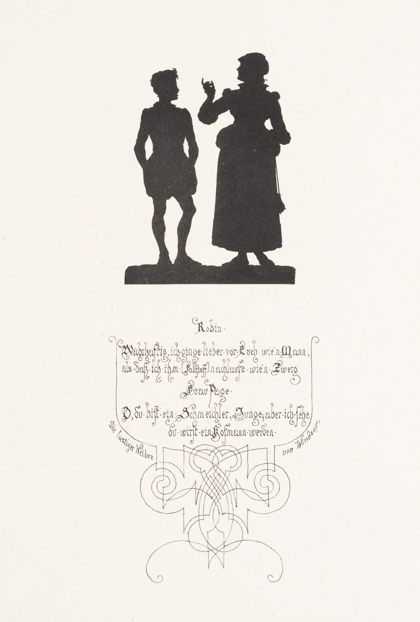 Silhouette. Die lustigen Weiber von Windsor