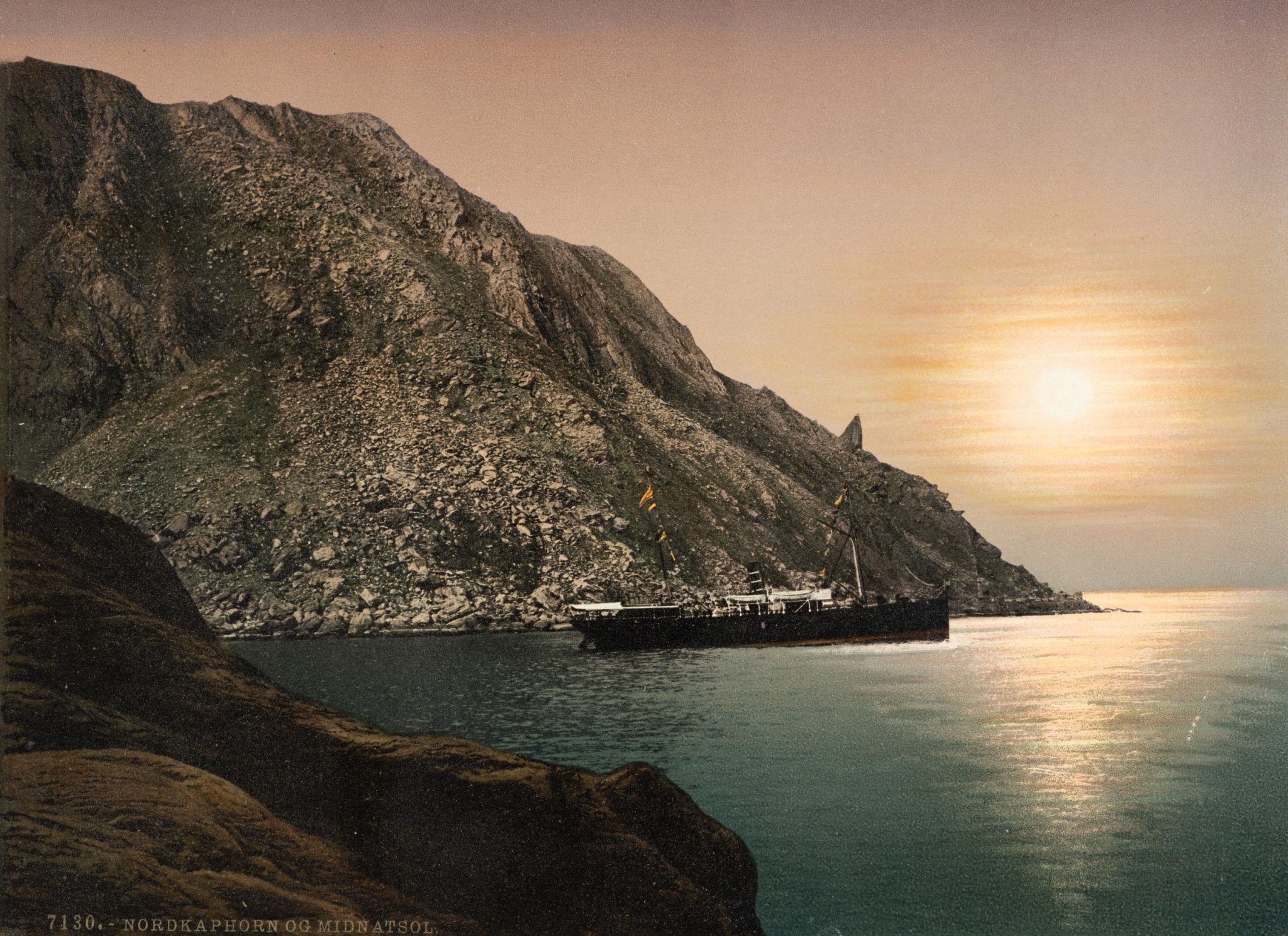 Nordkap bei Mitternachtssonne