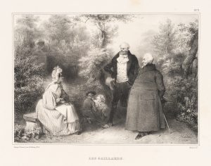 Les Gaillards. Gespräch im Park