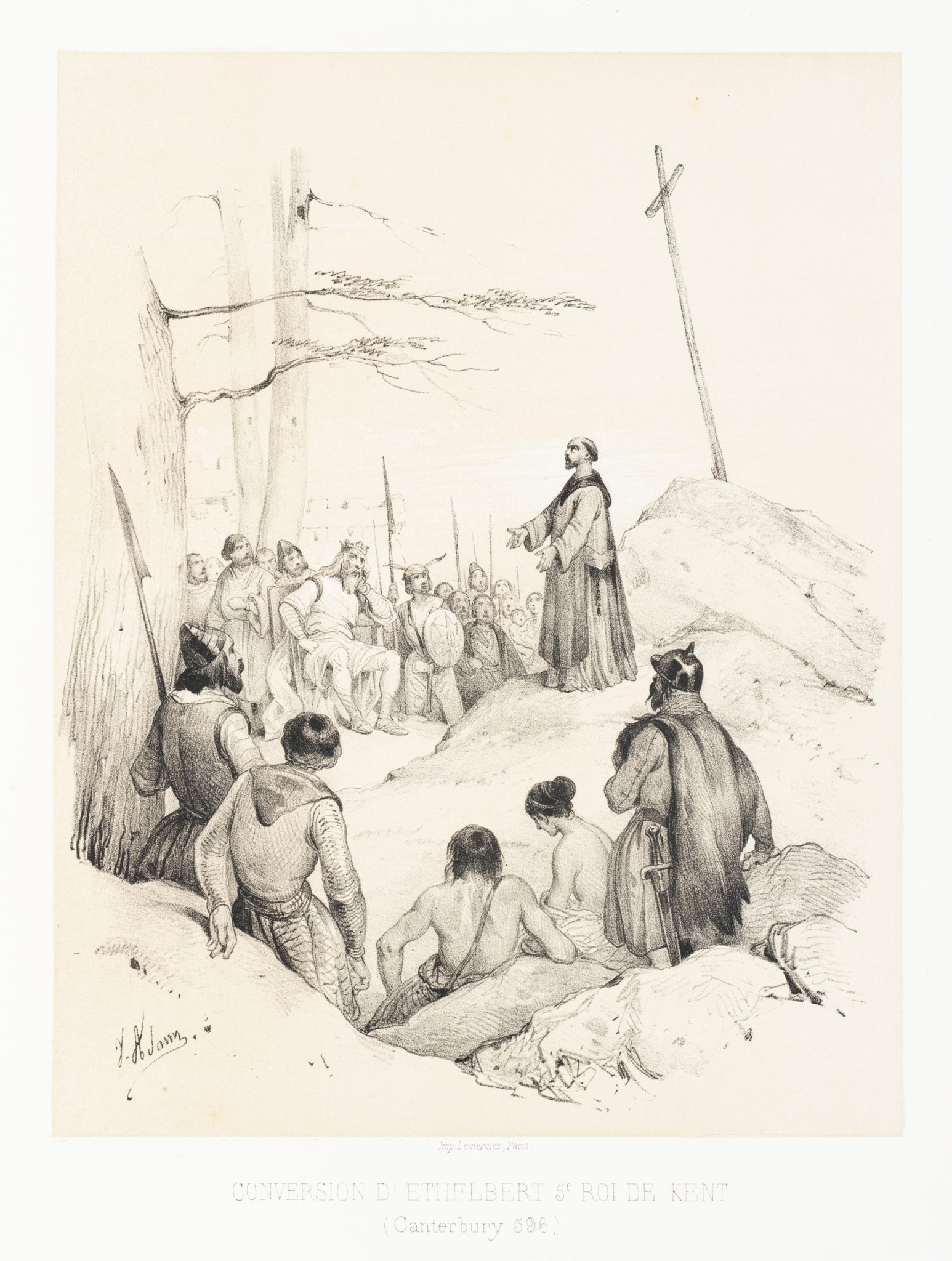 Bekehrung von Ethelbert von Kent