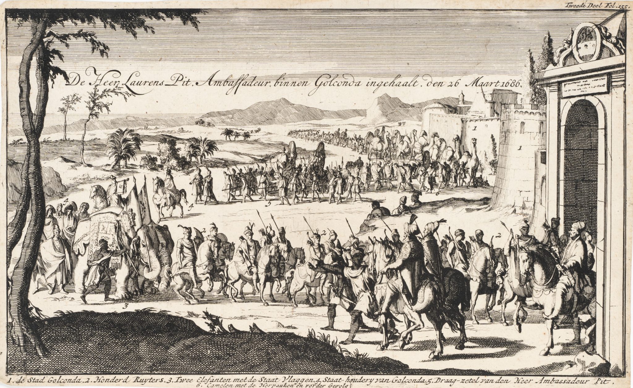 Ankunft des Botschafters in Golconda