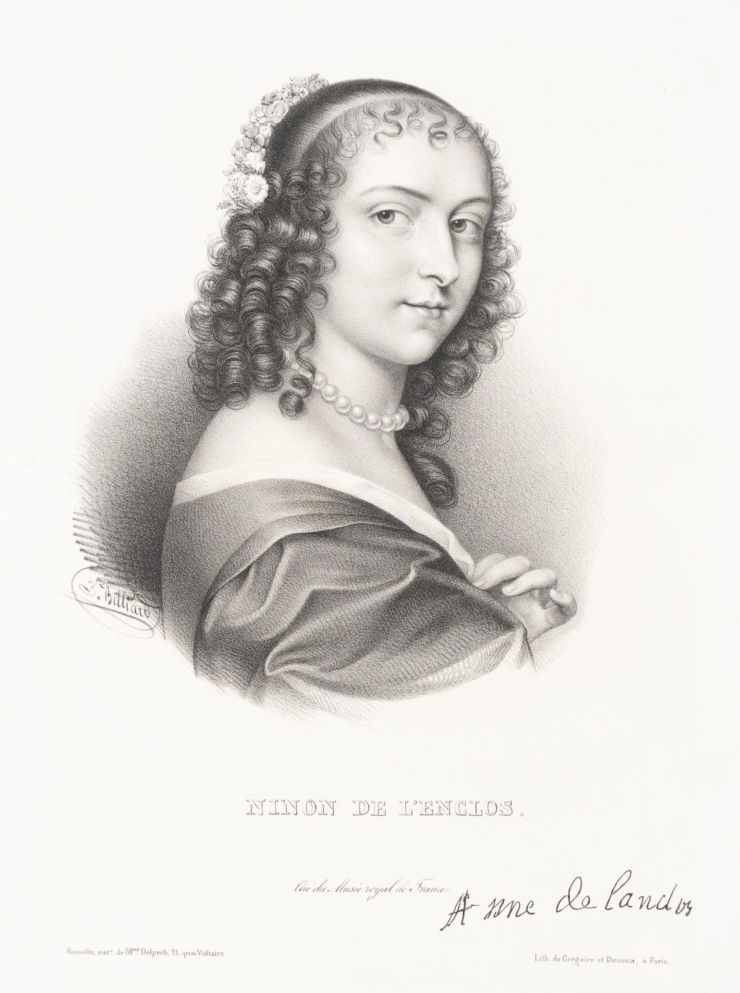 Porträt von Ninon de Lenclos