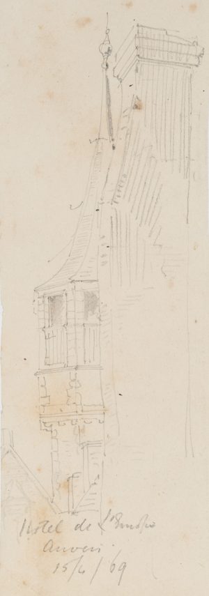 Architekturskizze Antwerpen