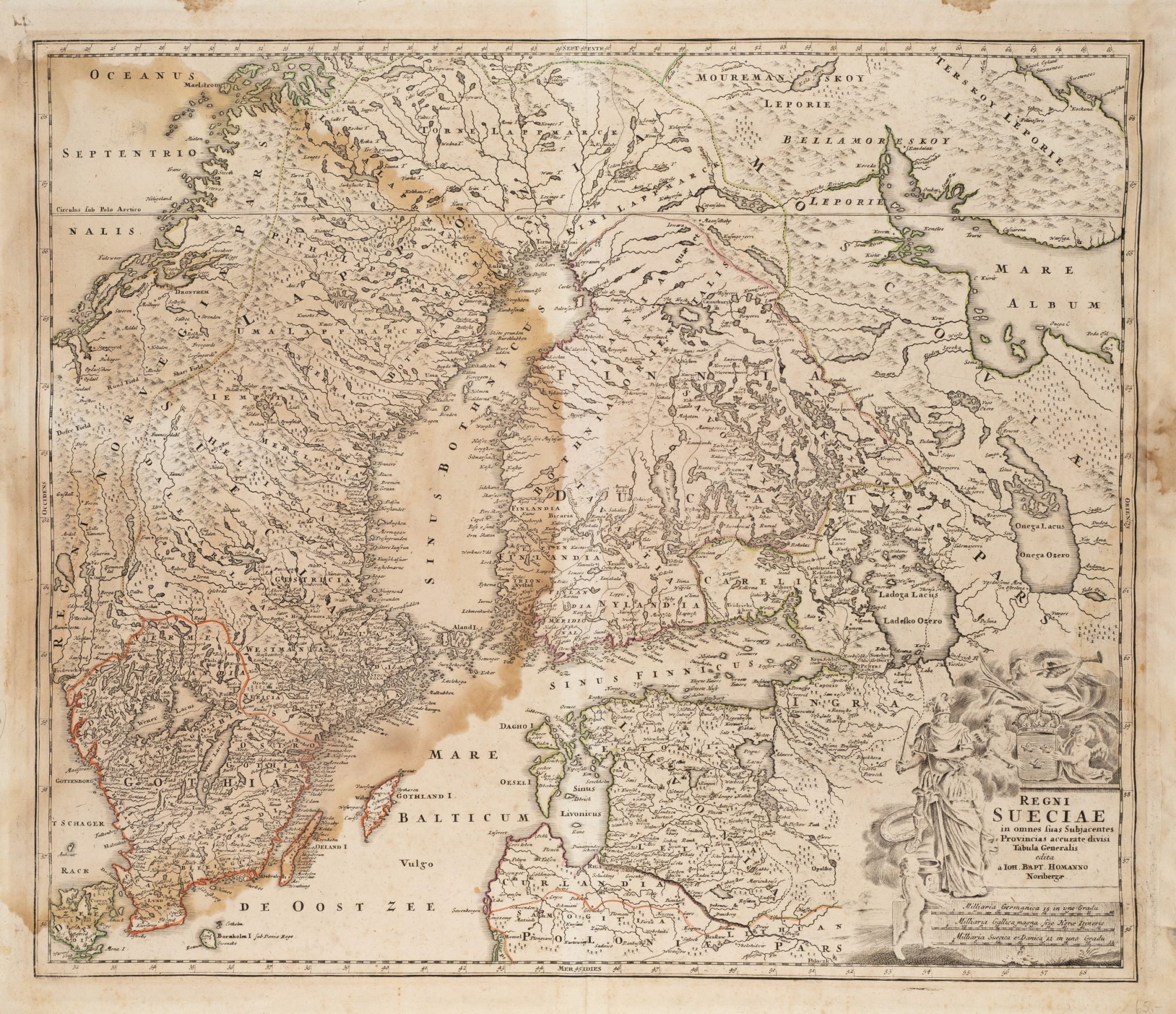 Historische Karte von Schweden
