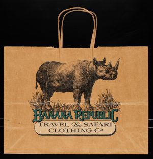Banana Republic Tüte mit Rhinozeros