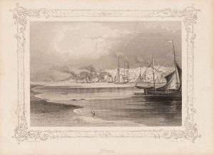 Ansicht des Hafens von Altona