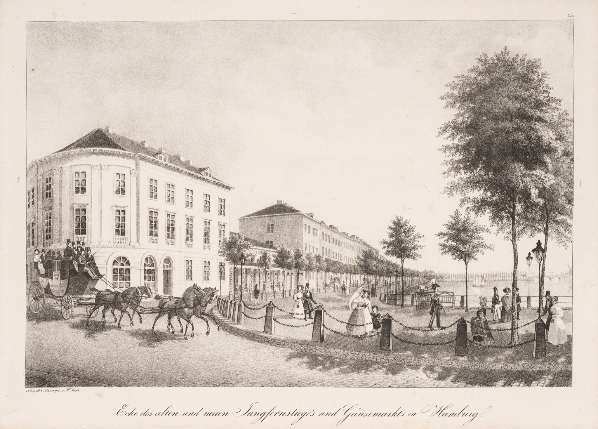 Am Jungfernstieg in Hamburg