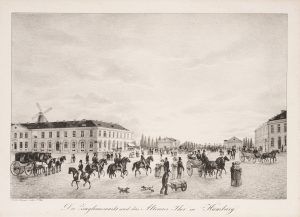 Hamburger Marktszene. Zeughausmarkt