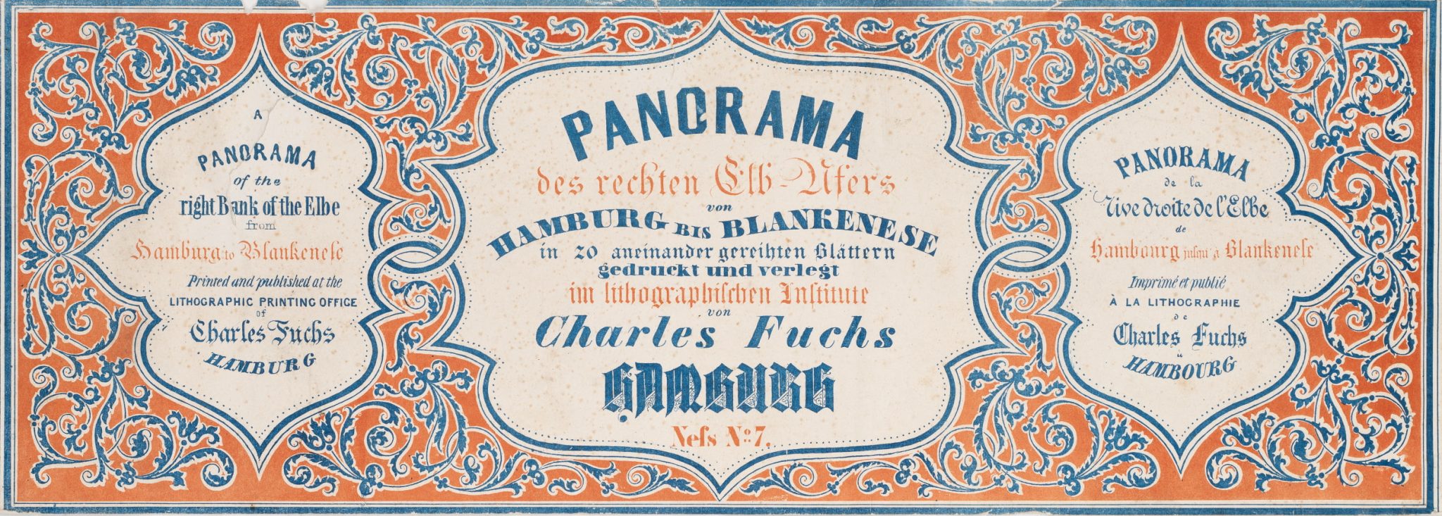 Titelblatt zu "Panorama des rechten Elb-Ufers"