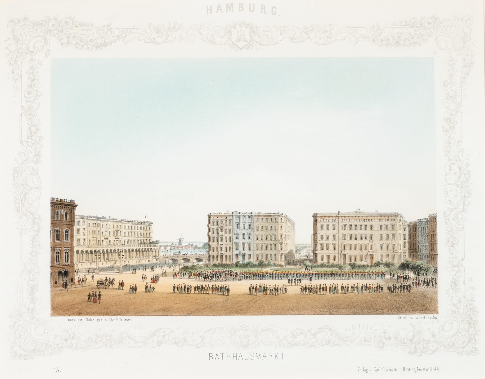 Rathausmarkt in Hamburg