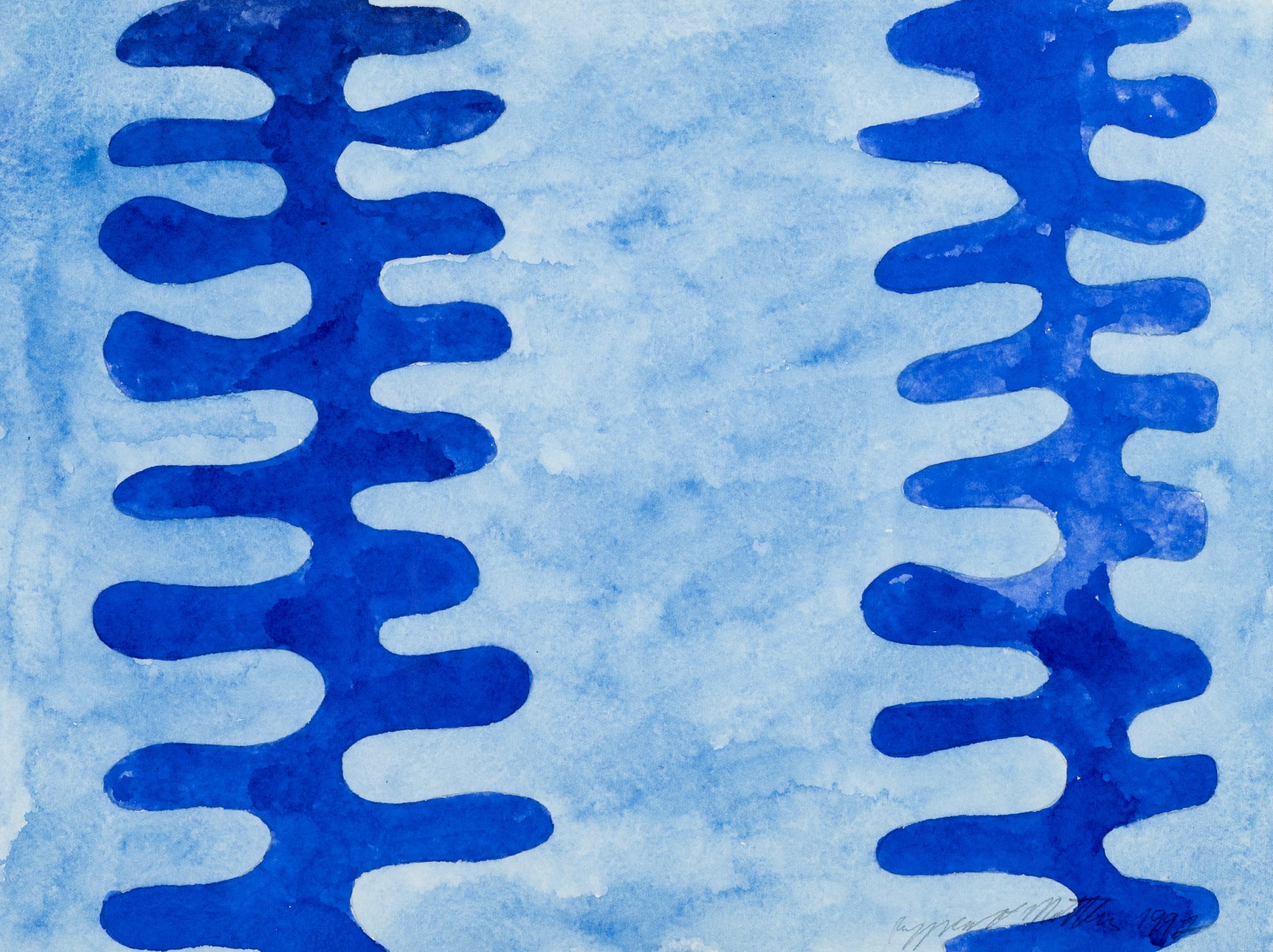Abstrakte blaue Harmonie