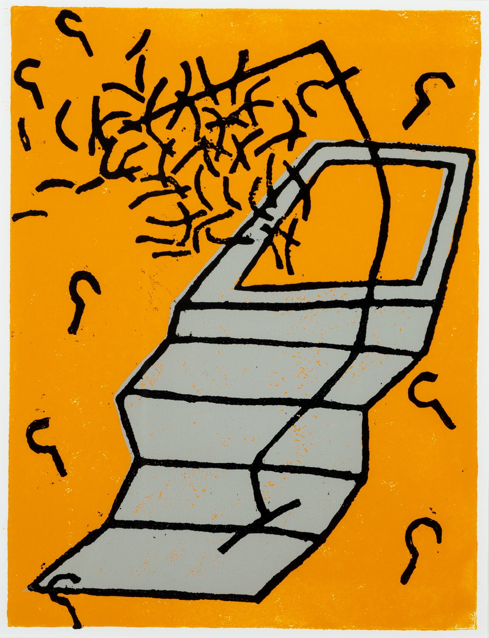 Abstrakte in Orange