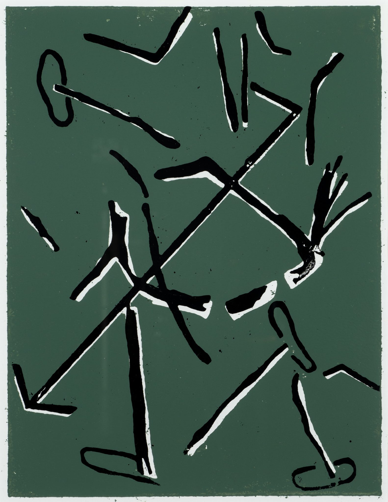 Abstrakt in Steingrau