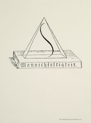 Die Schönheitslinie nach Hogarth 1754