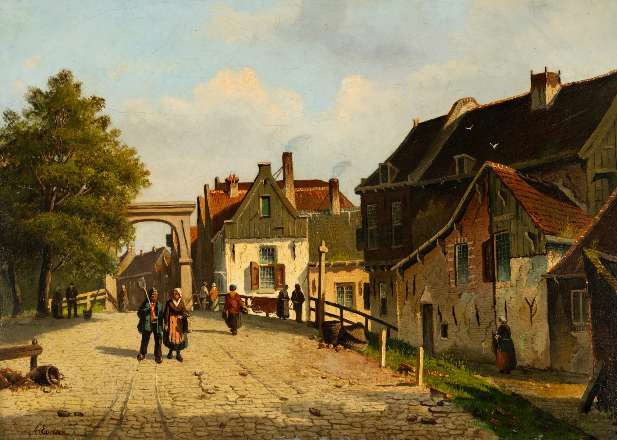Malerische Dorfstraße