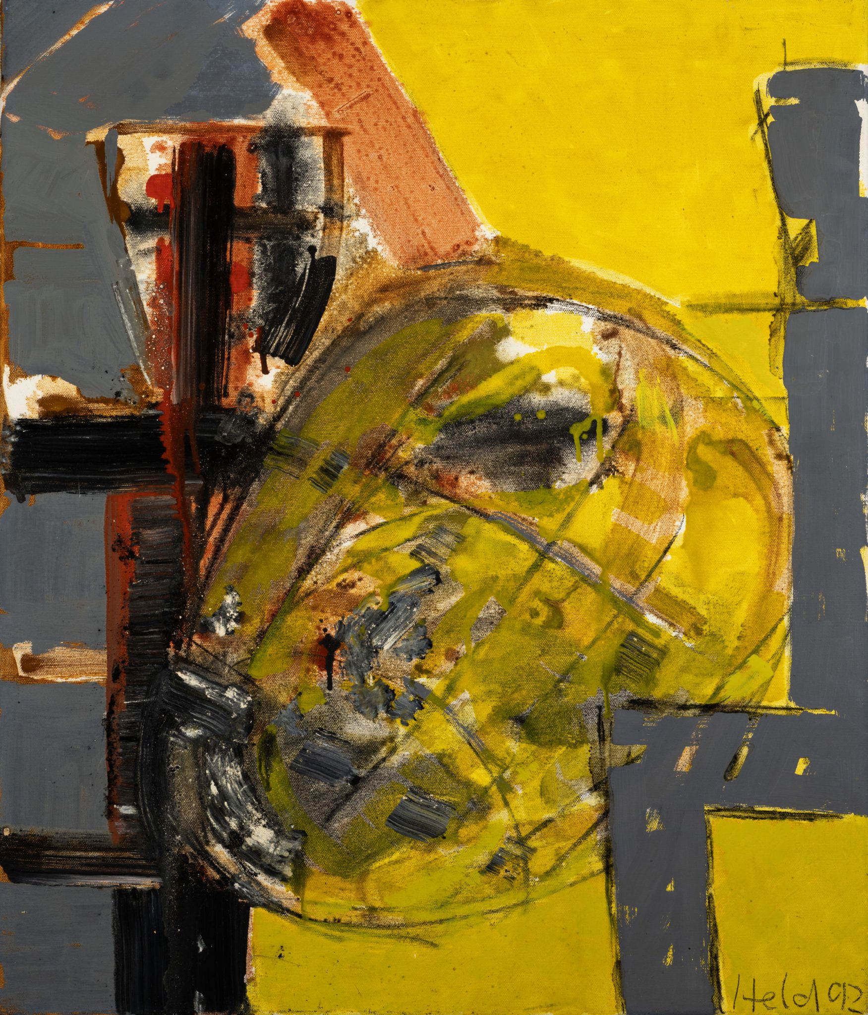 Nr. 8. Abstrakte Form in Gelb