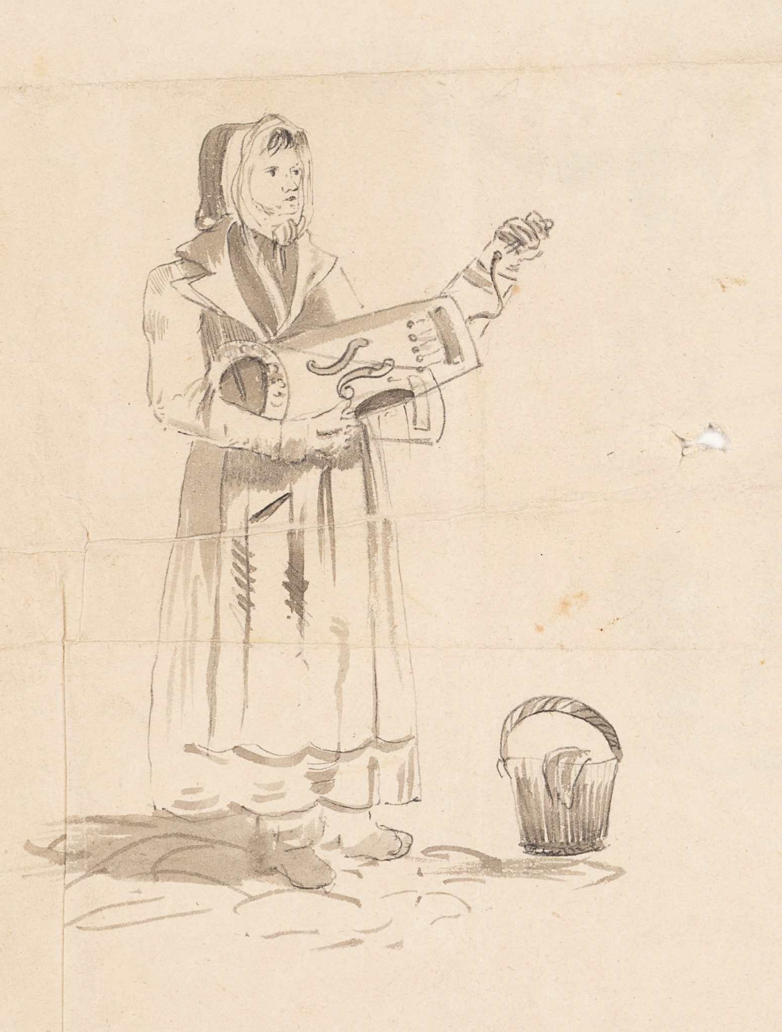 Musiker mit Saiteninstrument