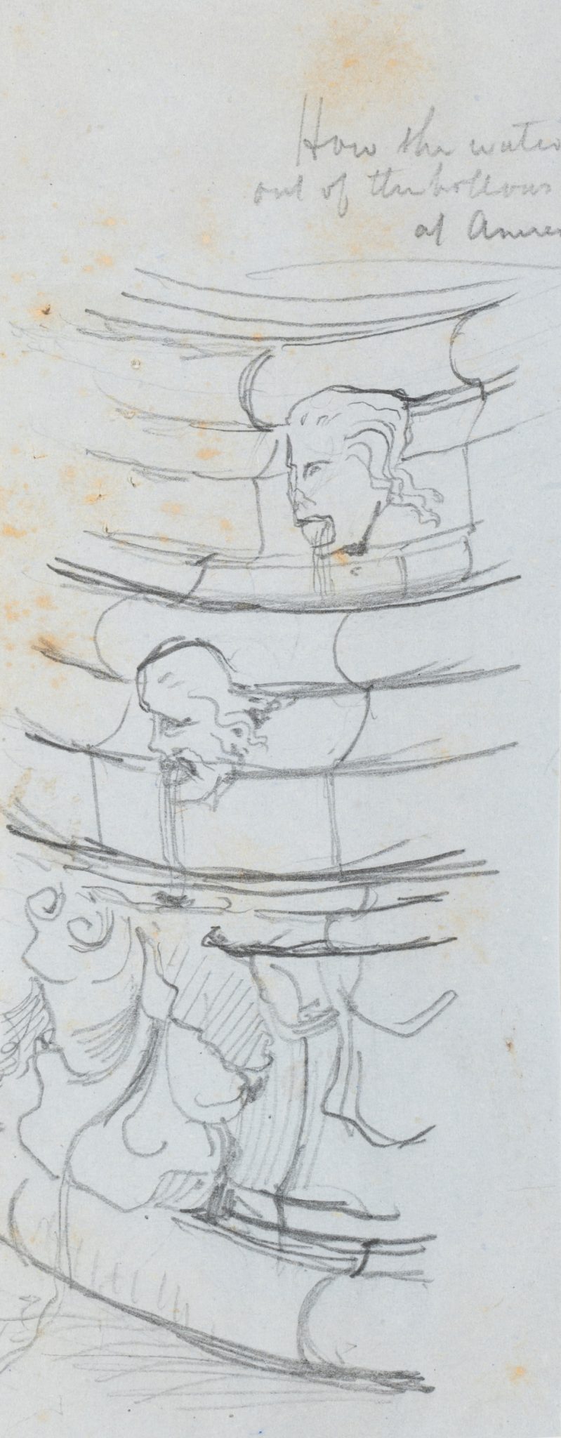 Kleine Wasserspeier. Kathedrale in Amiens