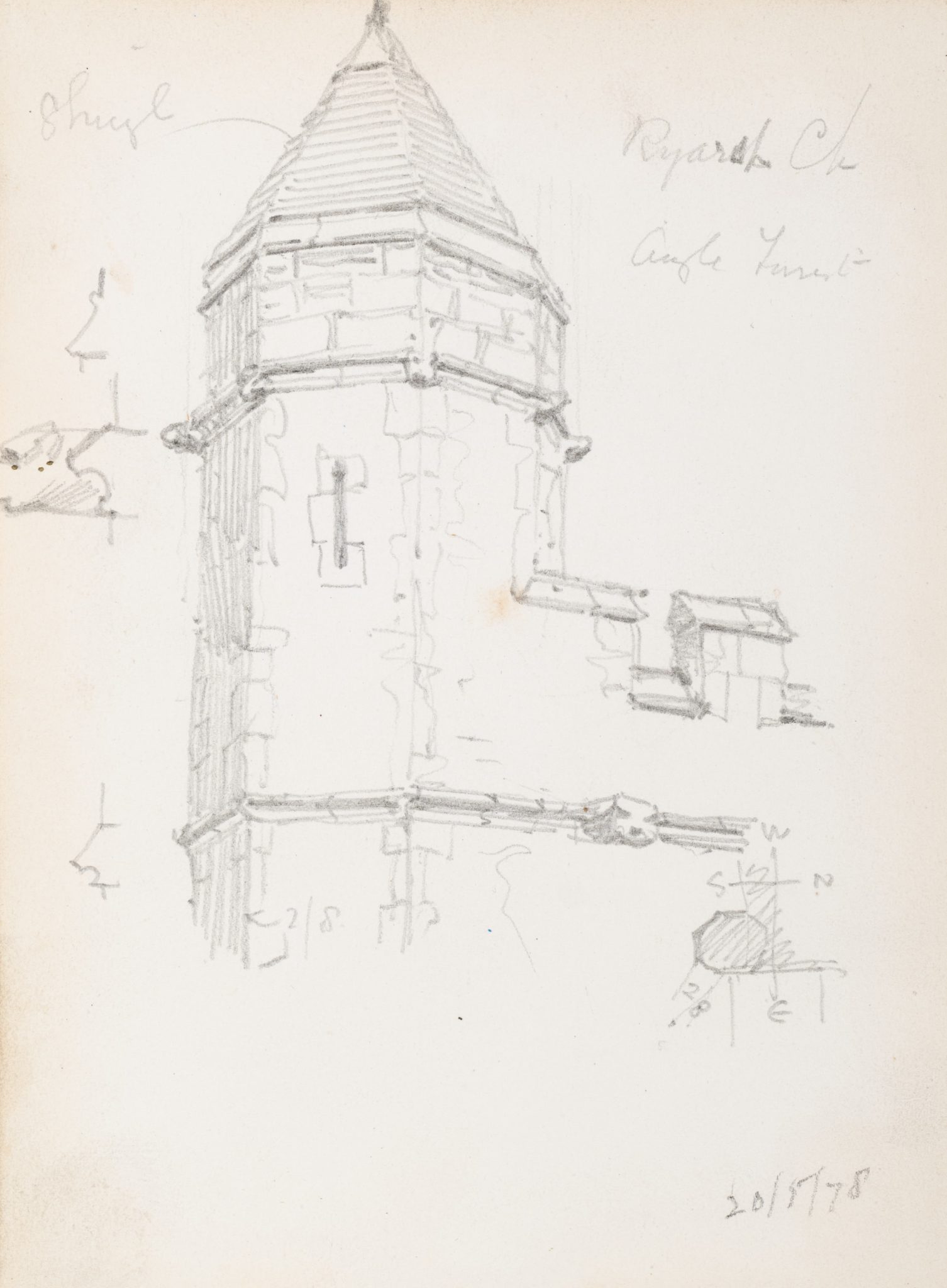 Gotischer Eckturm, Roch Castle, Wales