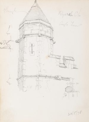 Gotischer Eckturm, Roch Castle, Wales