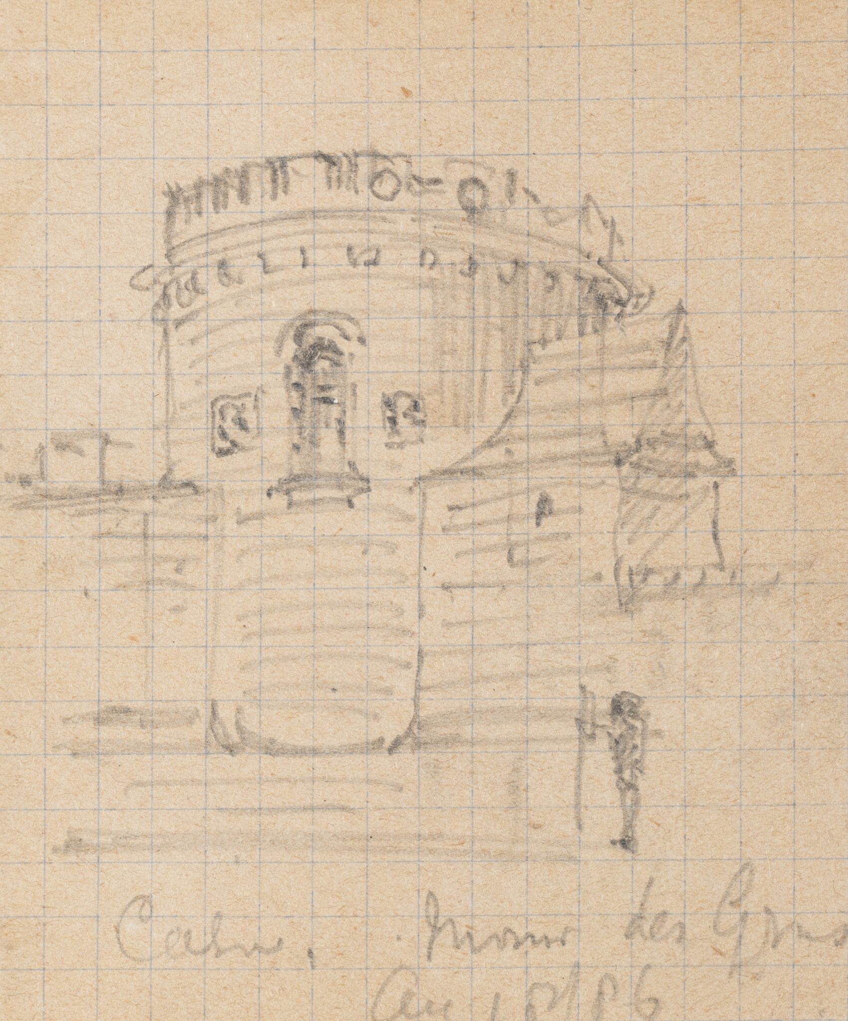 Gotischer Burgturm in der Normandie, Caen