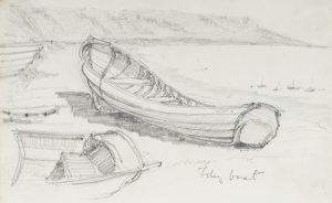 Boote am Ufer bei Filey