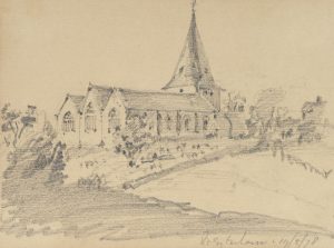Kirchenlandschaftsskizze