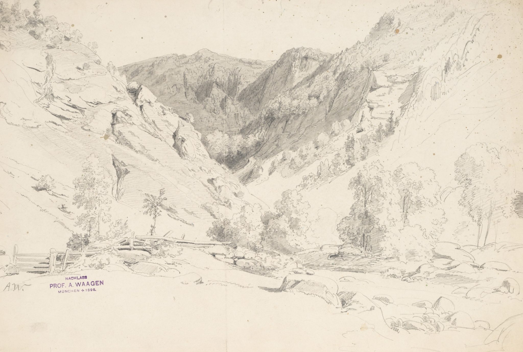 Tiroler Gebirgslandschaft mit Tal