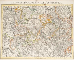 Karte der südlichen Champagne