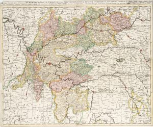 Historische Karte Île de France, Frankreich