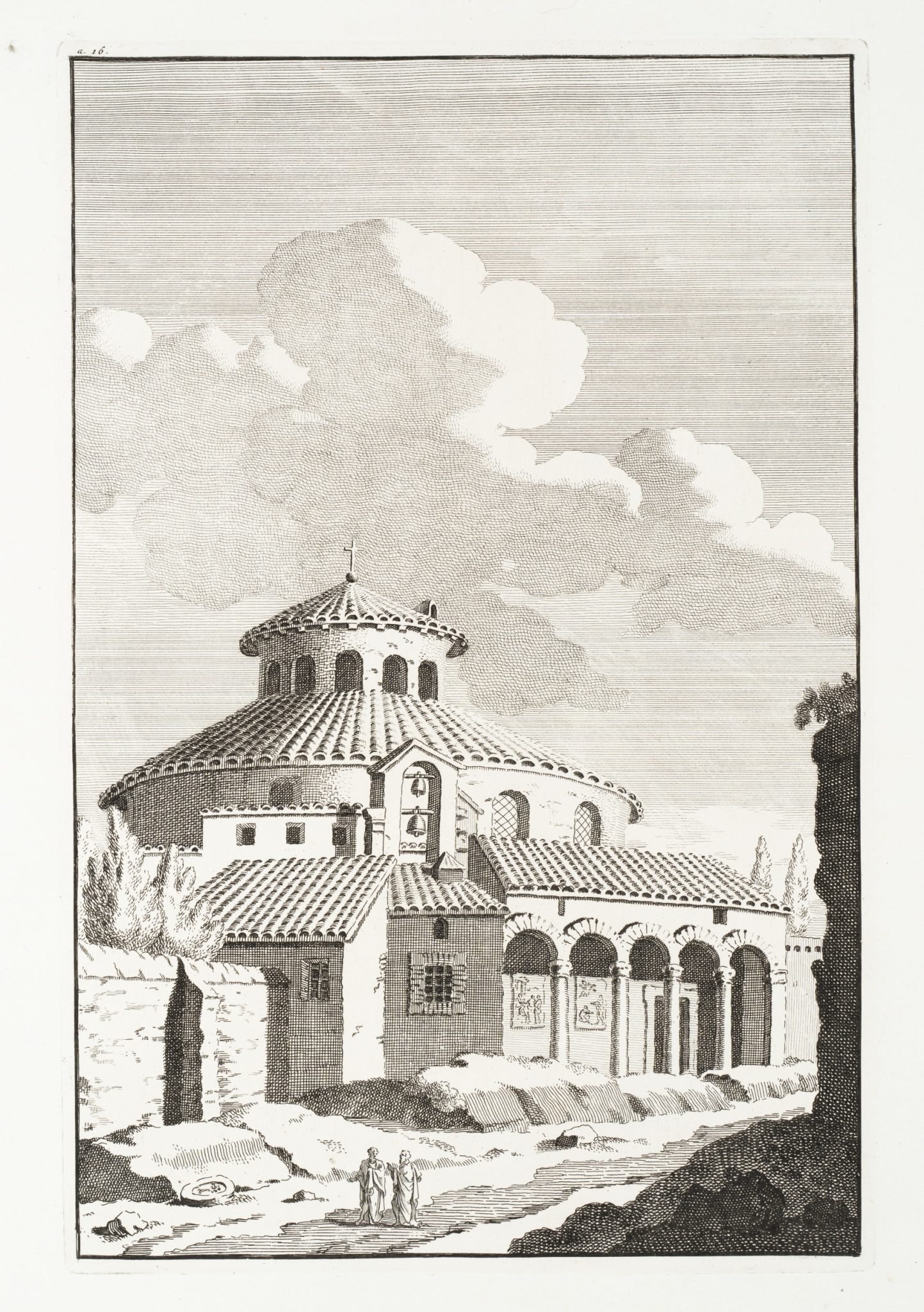 Tempel des Faun und Santo Stefano Rotonde in Rom