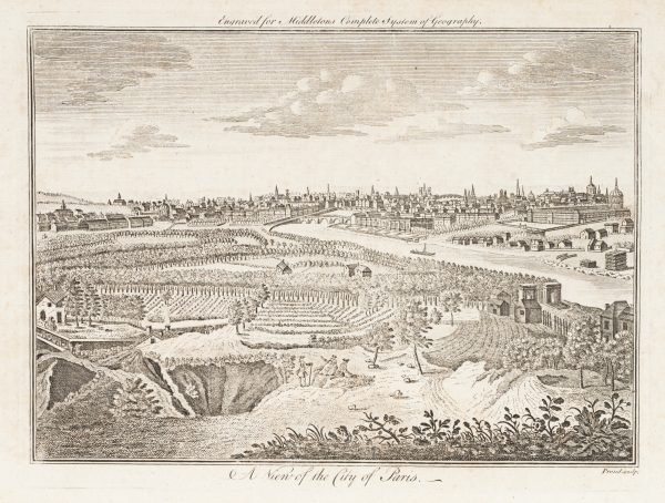 Aus der Sammlung „Paris — Hauptstadt des 19. Jahrhunderts": Historische Stadtansicht von Paris