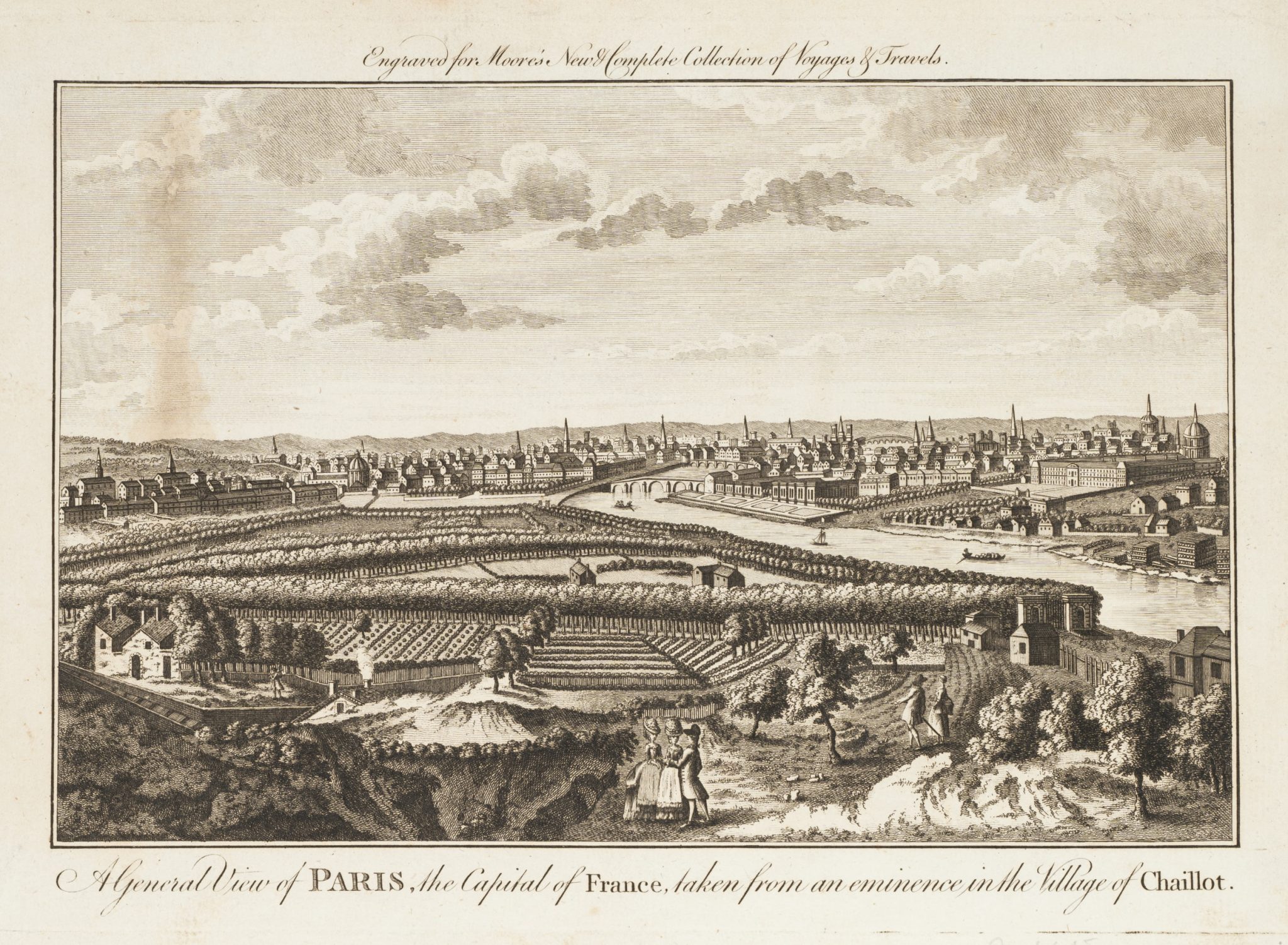 Panoramablick auf Paris