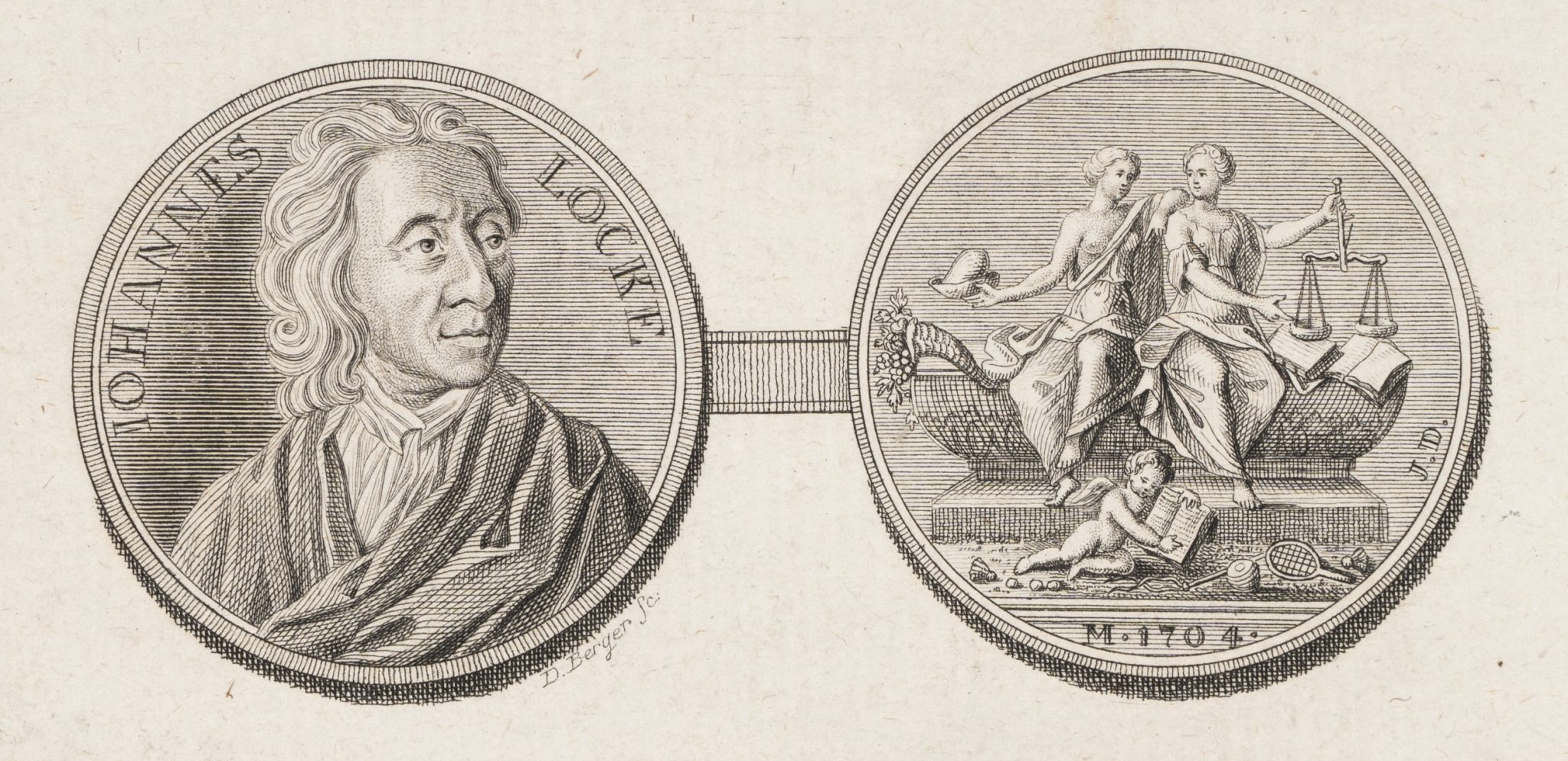 Medaille mit John Locke