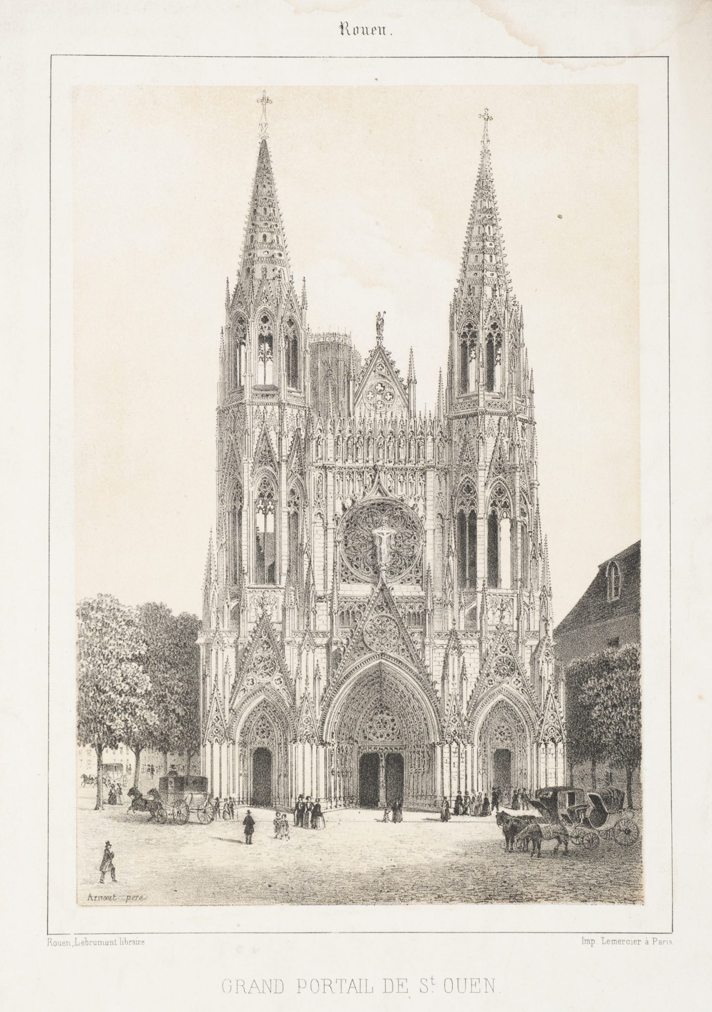 Gotisches Portal in Rouen