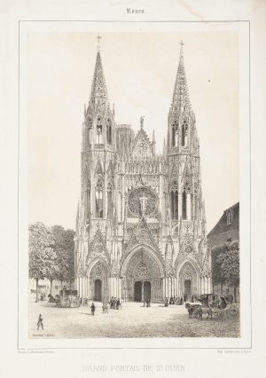 Gotisches Portal in Rouen