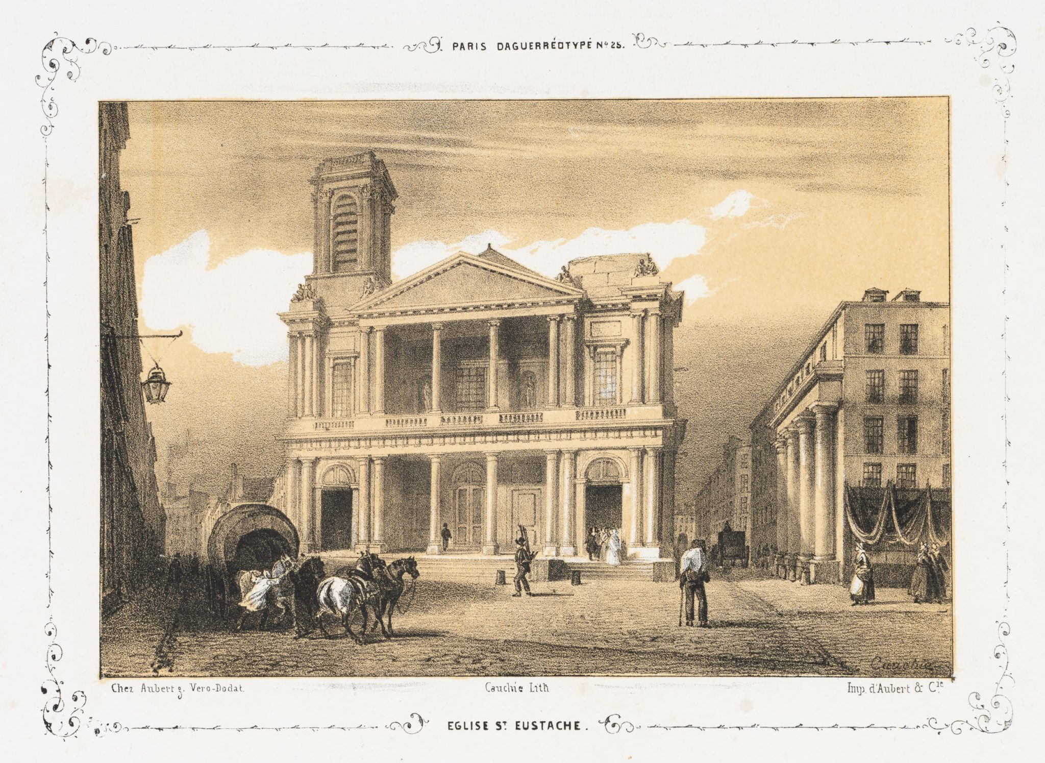 Ansicht von Saint-Eustache in Paris