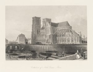 Ansicht von Notre-Dame in Paris ohne Dachreiter